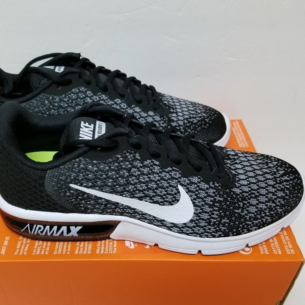 Nike- Air Max Sequent 2 Mens Knit Shoes- NIB - Picture 3 of 5